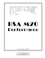 B.S.A. M20 Performance