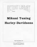 Mikuni Tuning for Harley & Indian